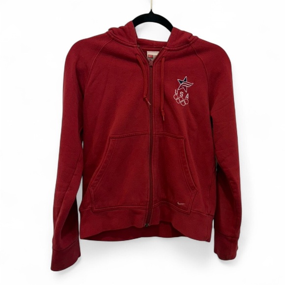 Red Nike USA Olympic Hoodie size small - Picture 1 of 1
